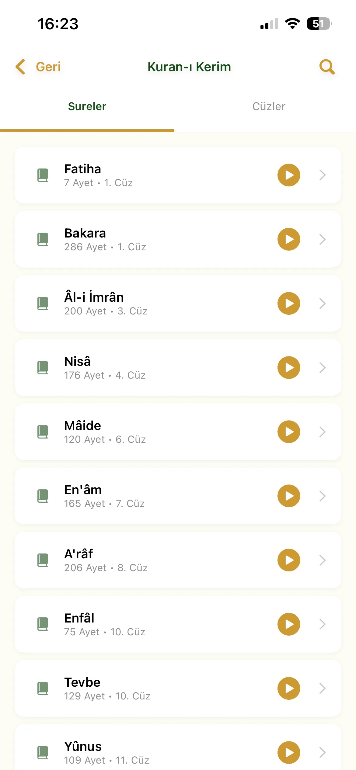 Nur Vakti Kur’an ekranı